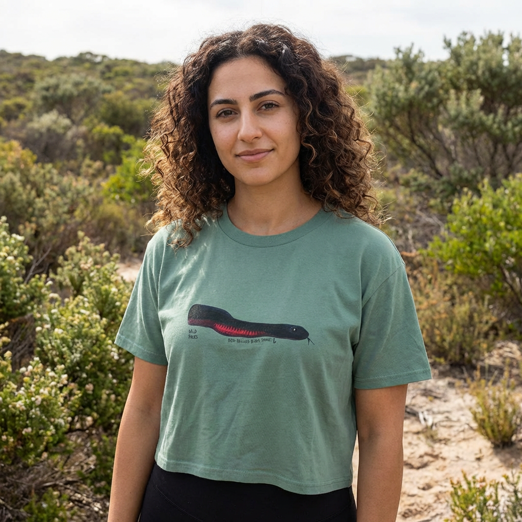 Red-bellied Black Snake - Women's Crop Tee