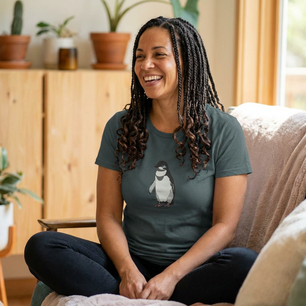 Little Penguin - Women's Midweight Cotton Tee