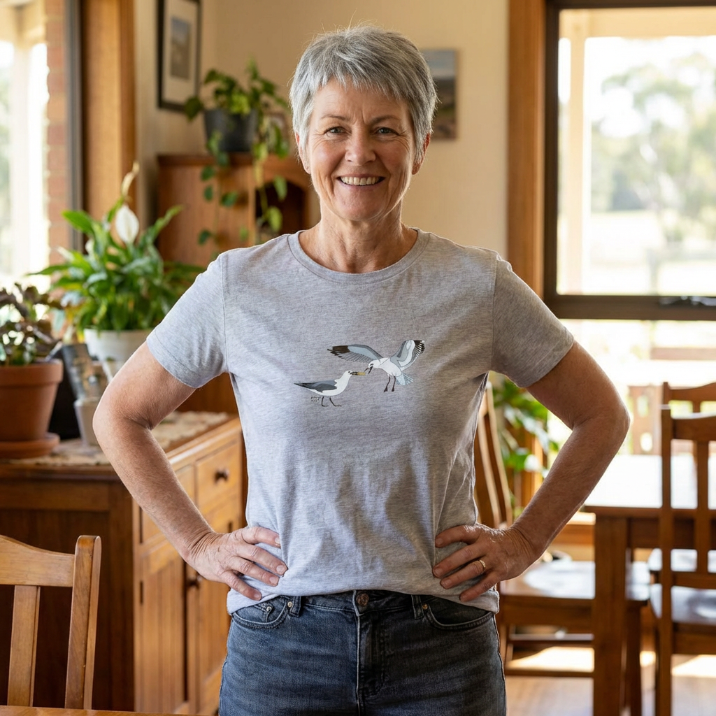 Silver Gulls - Women's Midweight Cotton Tee