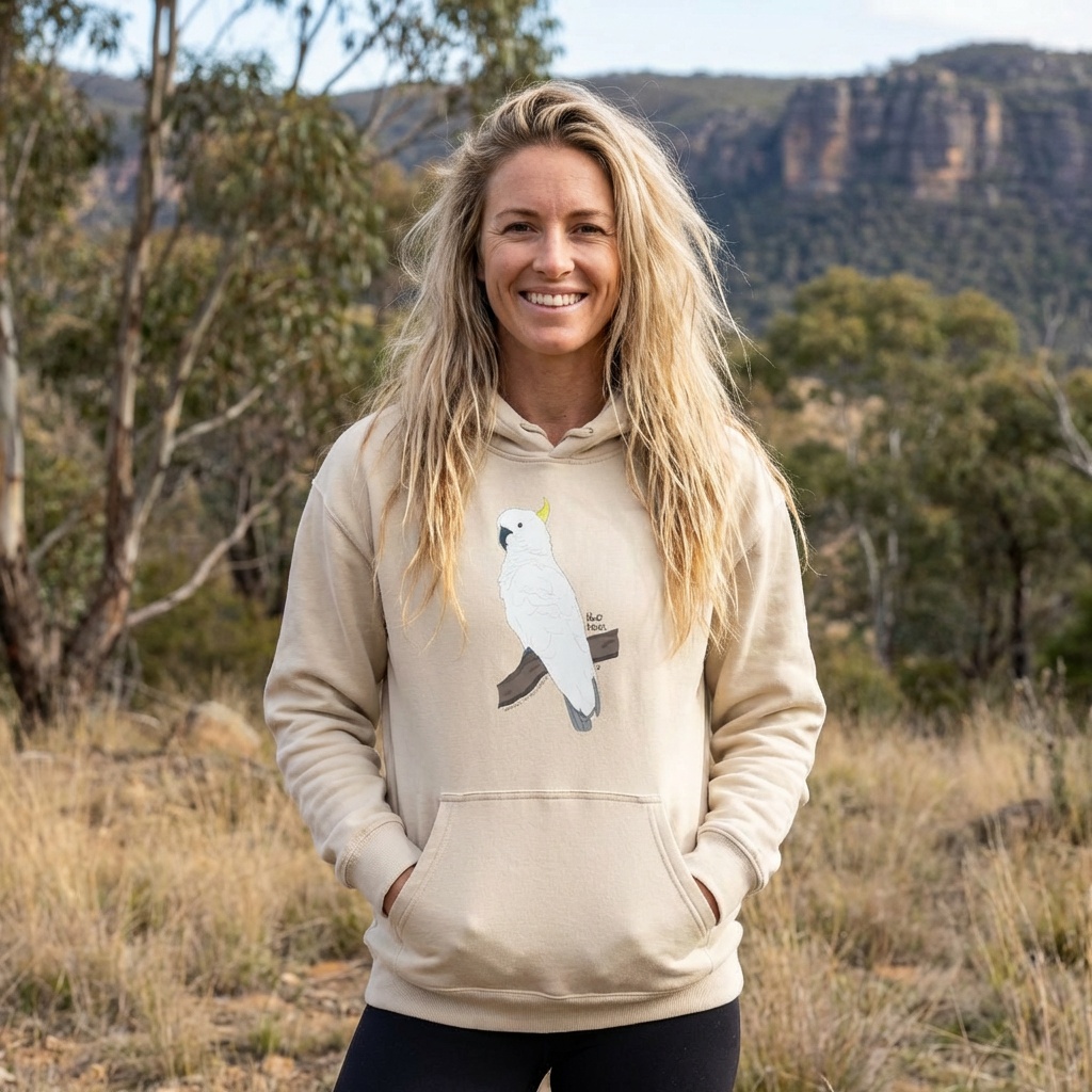 Sulphur-crested Cockatoo | Unisex Heavy Blend™ Hooded Sweatshirt