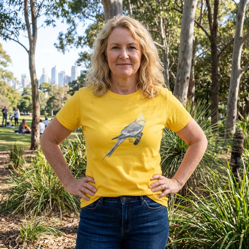 Cockatiel - Women's Midweight Cotton Tee