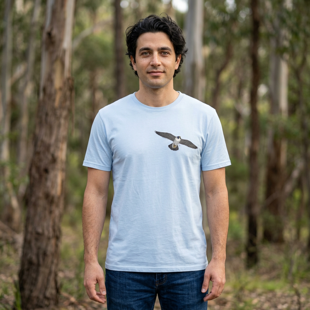 Peregrine Falcon - small design - Unisex Softstyle T-Shirt
