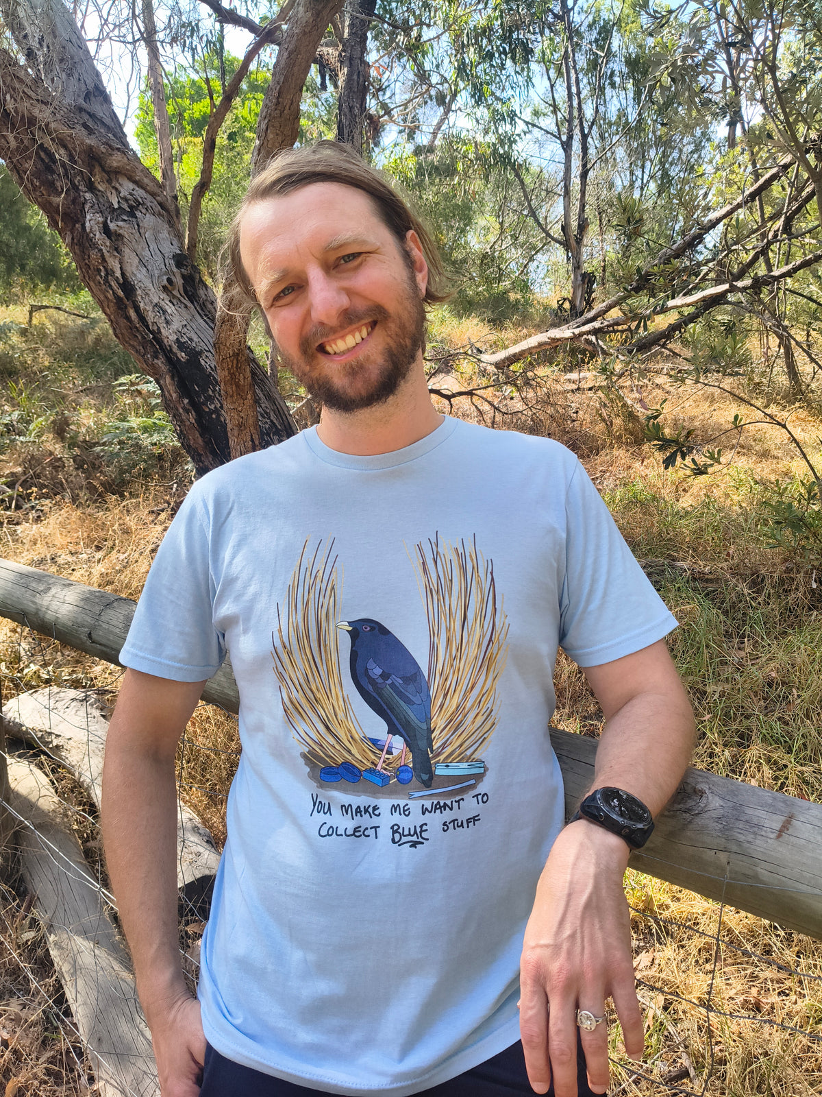 Love from... a Satin Bowerbird - Unisex Softstyle T-Shirt