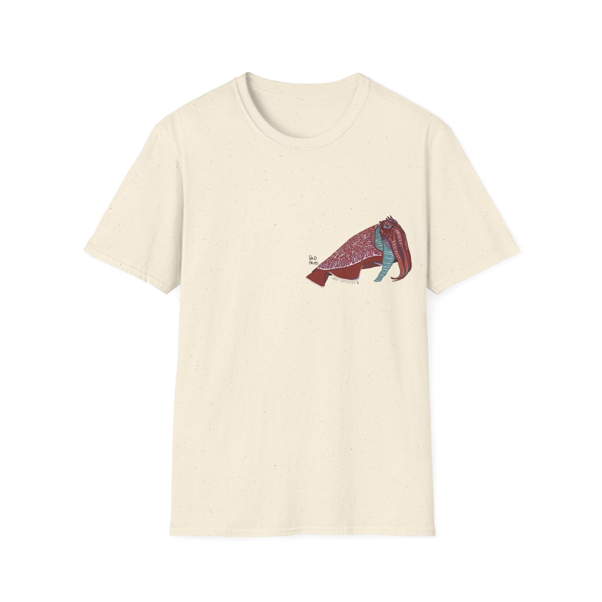 Giant Cuttlefish - Small design - Unisex Softstyle T-Shirt