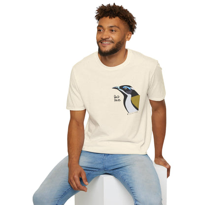 Blue-faced Honeyeater- Small design - Unisex Softstyle T-Shirt