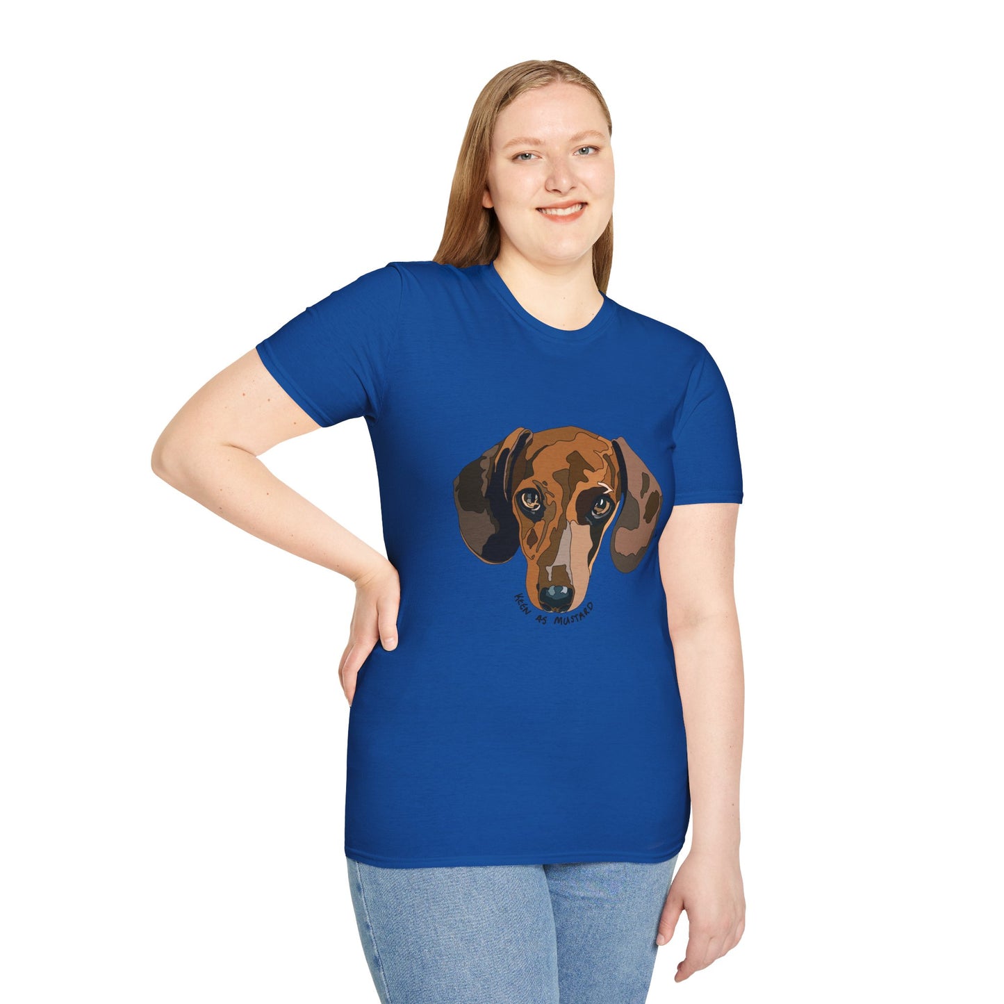 Dachshund (Keen as mustard) - Unisex Softstyle T-Shirt