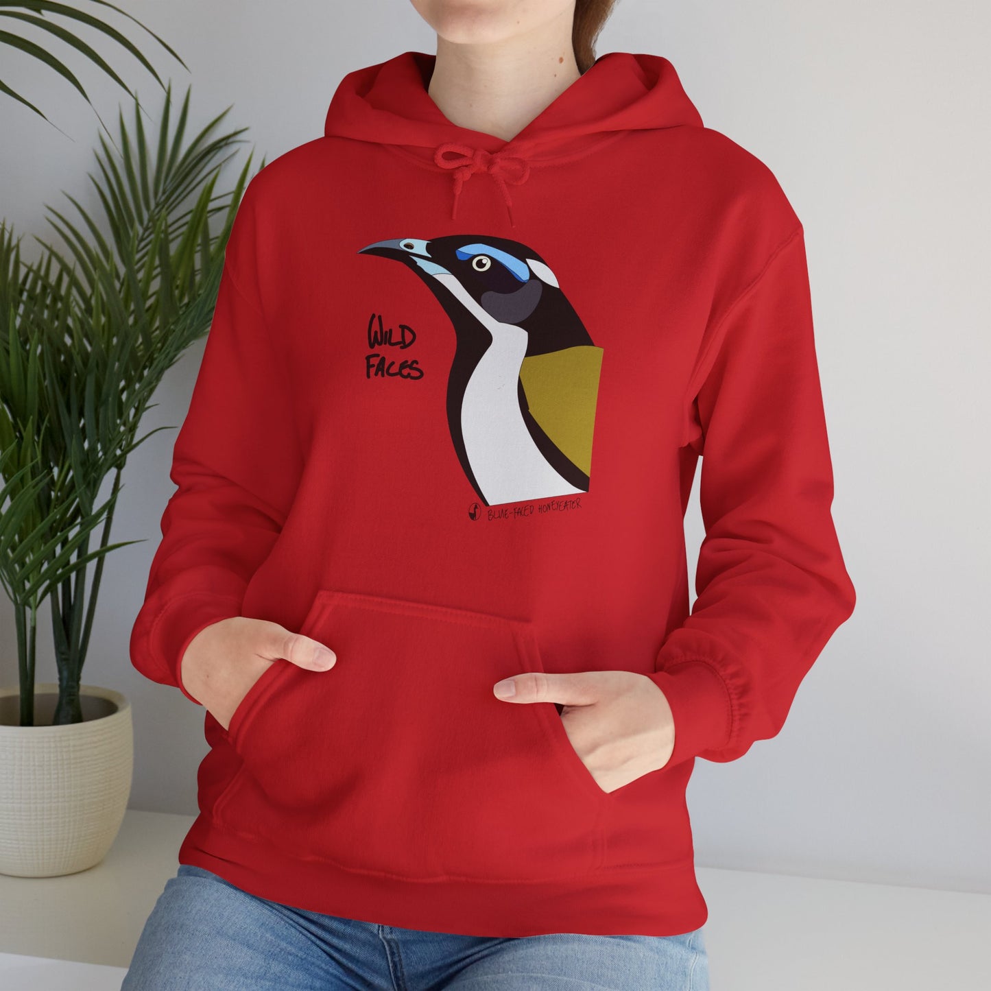 Blue-faced Honeyeater | Unisex Heavy Blend™ Hooded Sweatshirt