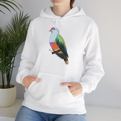 Rose-crowned Fruit Dove | Unisex Heavy Blend™ Hooded Sweatshirt