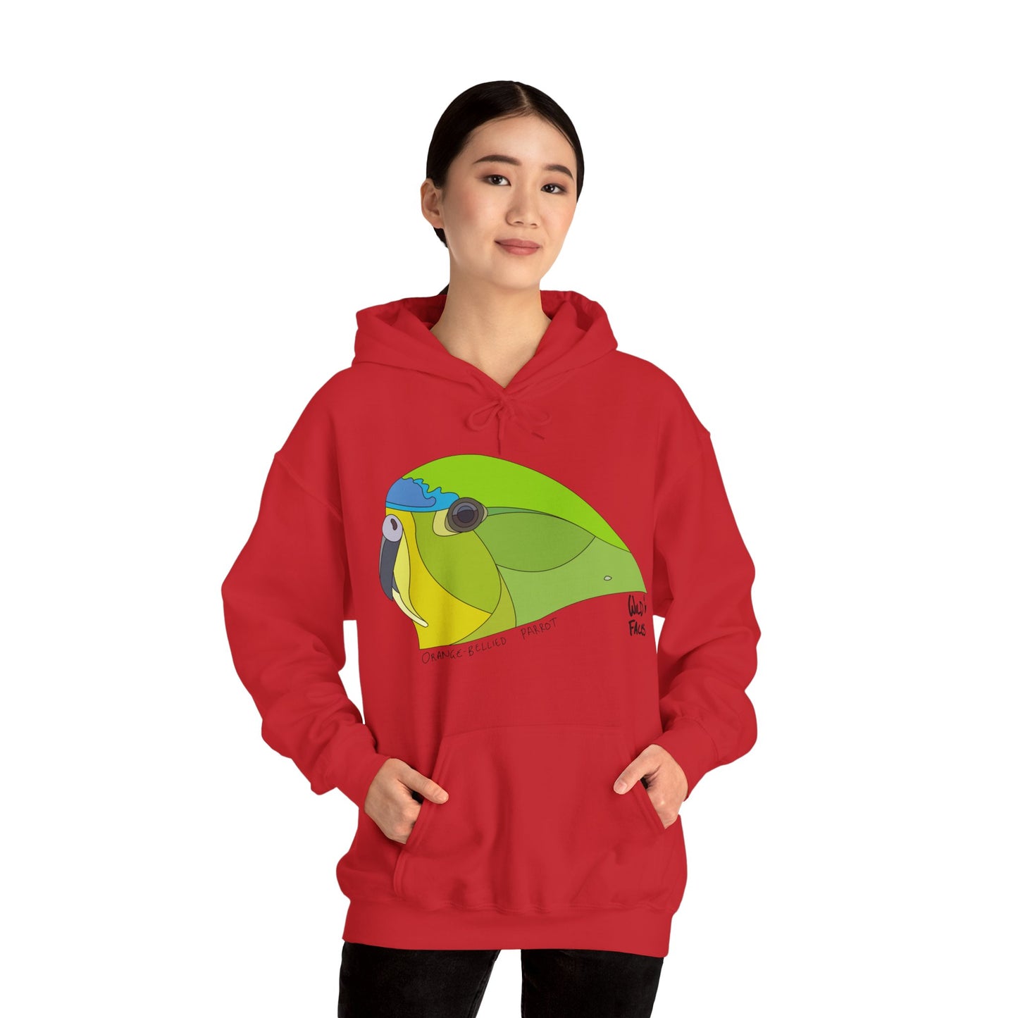 Orange-bellied Parrot | Unisex Heavy Blend™ Hooded Sweatshirt