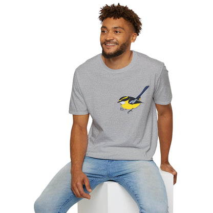 Yellow-breasted Boatbill - Small design - Unisex Softstyle T-Shirt