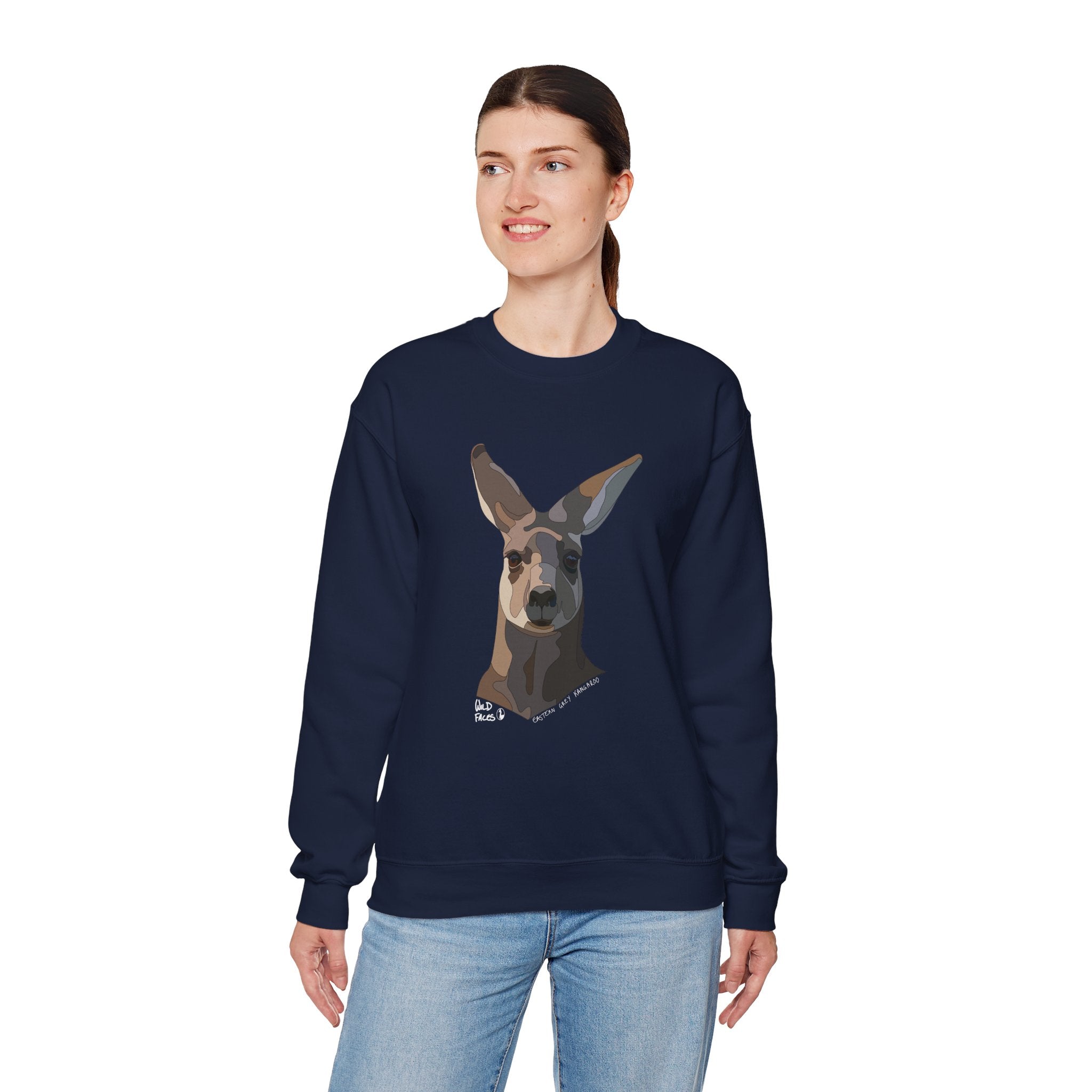 Eastern Grey Sweatshirt (white font) | Unisex Heavy Blend™ Crewneck Printify