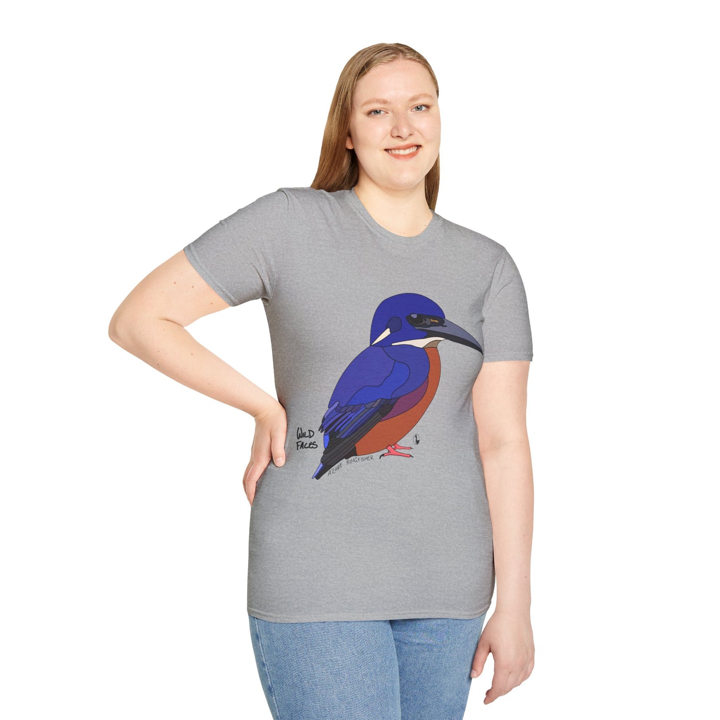 Azure Kingfisher - Unisex Softstyle T-Shirt