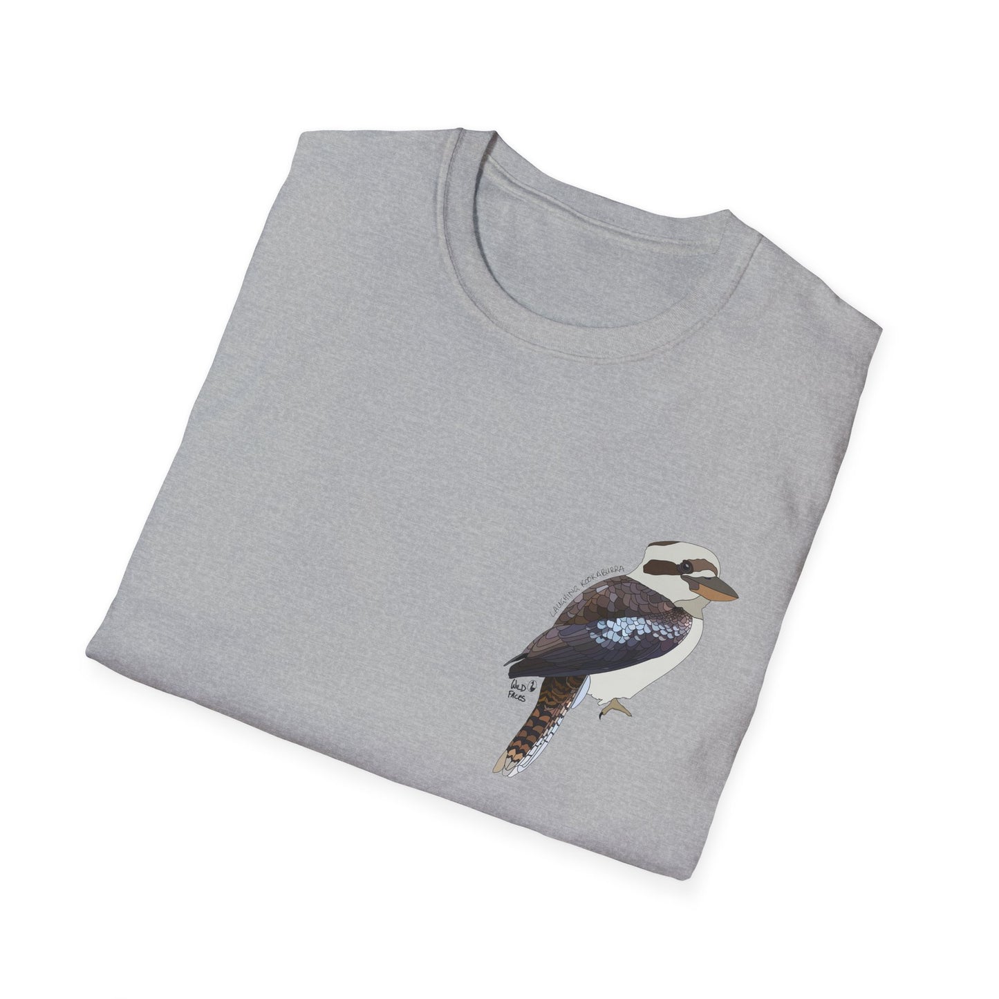 Laughing Kookaburra - Small design - Unisex Softstyle T-Shirt