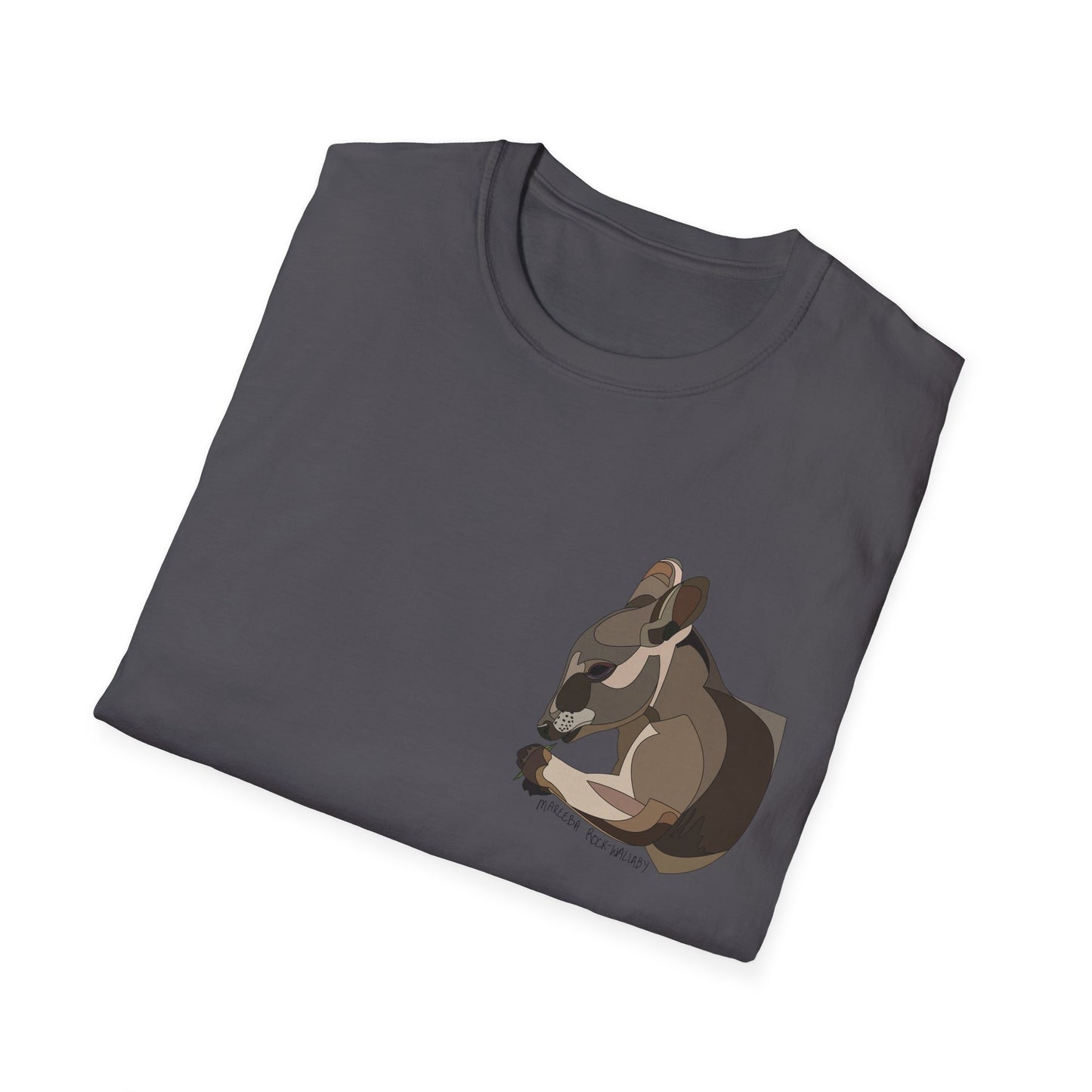 Mareeba Rock-wallaby - Small design - Unisex Softstyle T-Shirt