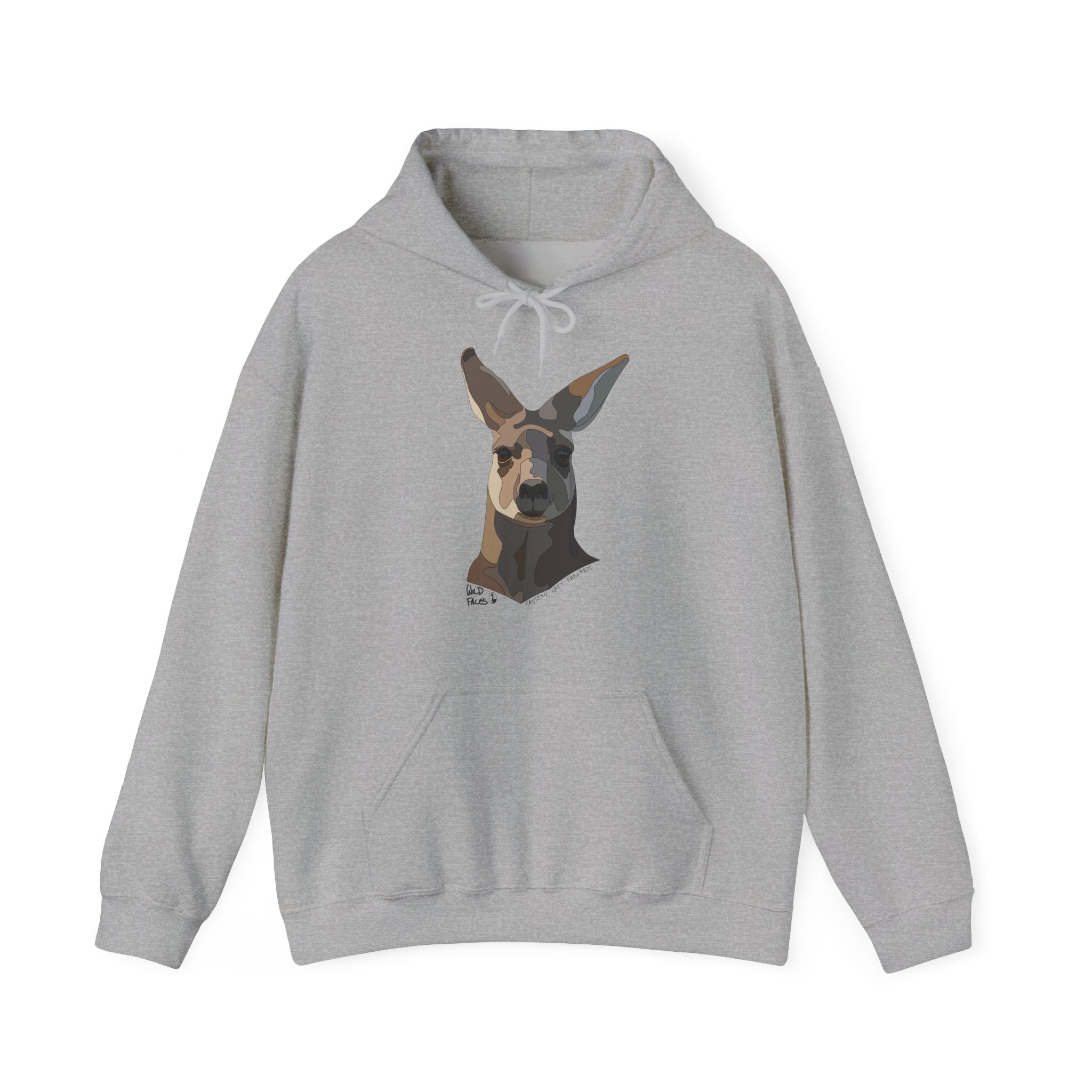 Eastern Grey Kangaroo | Unisex Heavy Blend™ Hooded Sweatshirt