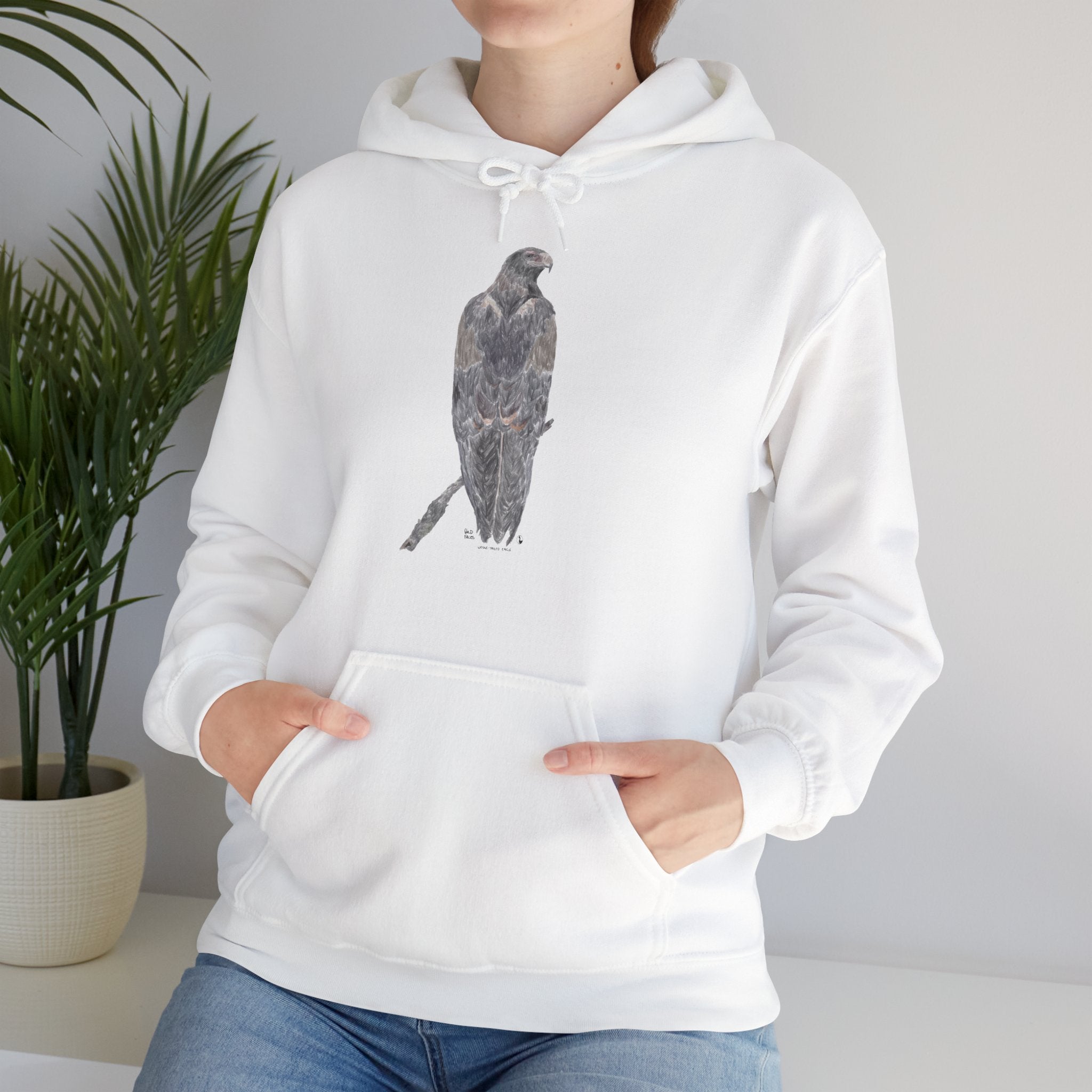 Wedge-tailed Eagle (pastel design) | Unisex Heavy Blend™ Hooded Sweatshirt Printify