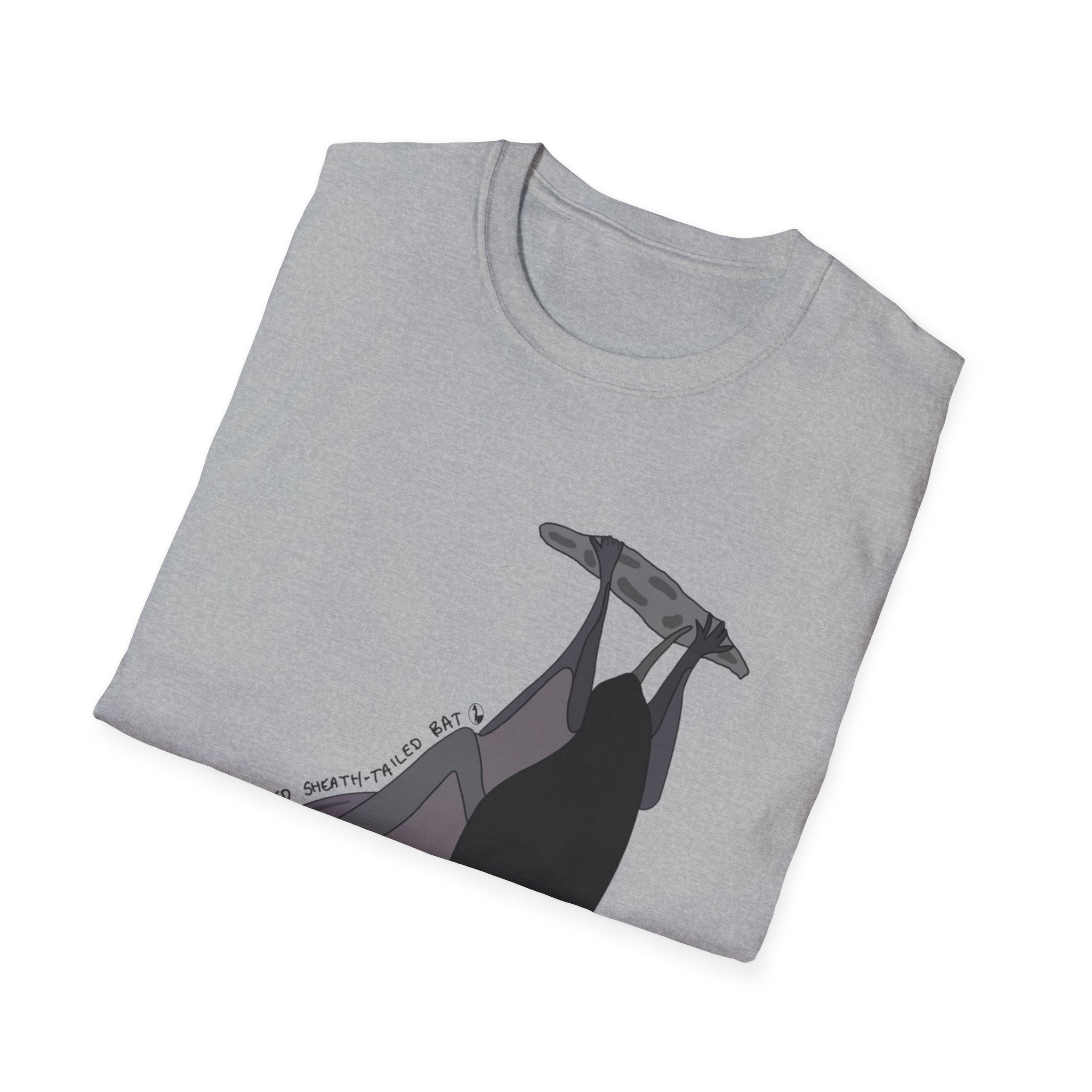 Yellow-bellied Sheath-tailed Bat - Unisex Softstyle T-Shirt - Wild Faces