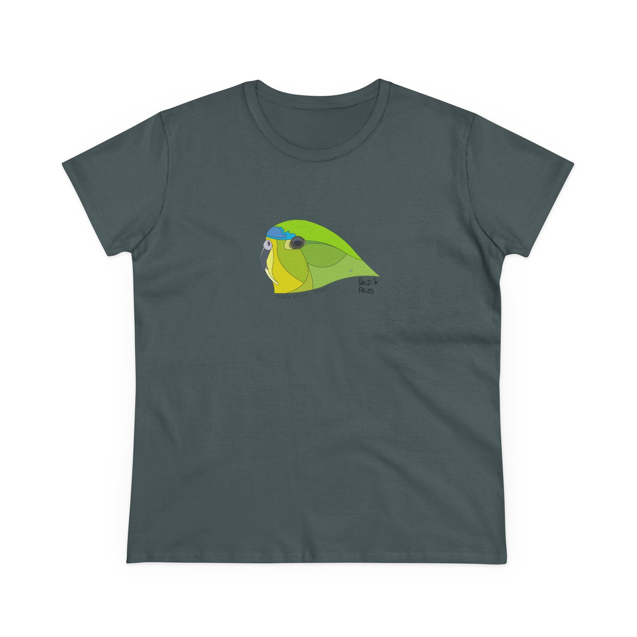 Orange-bellied Parrot - Women's Midweight Cotton Tee