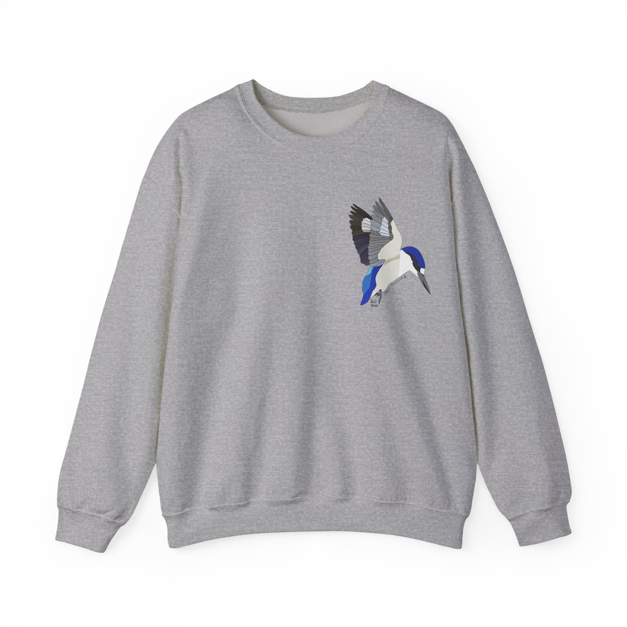 Forest Kingfisher (flying) Sweatshirt | Unisex Heavy Blend™ Crewneck