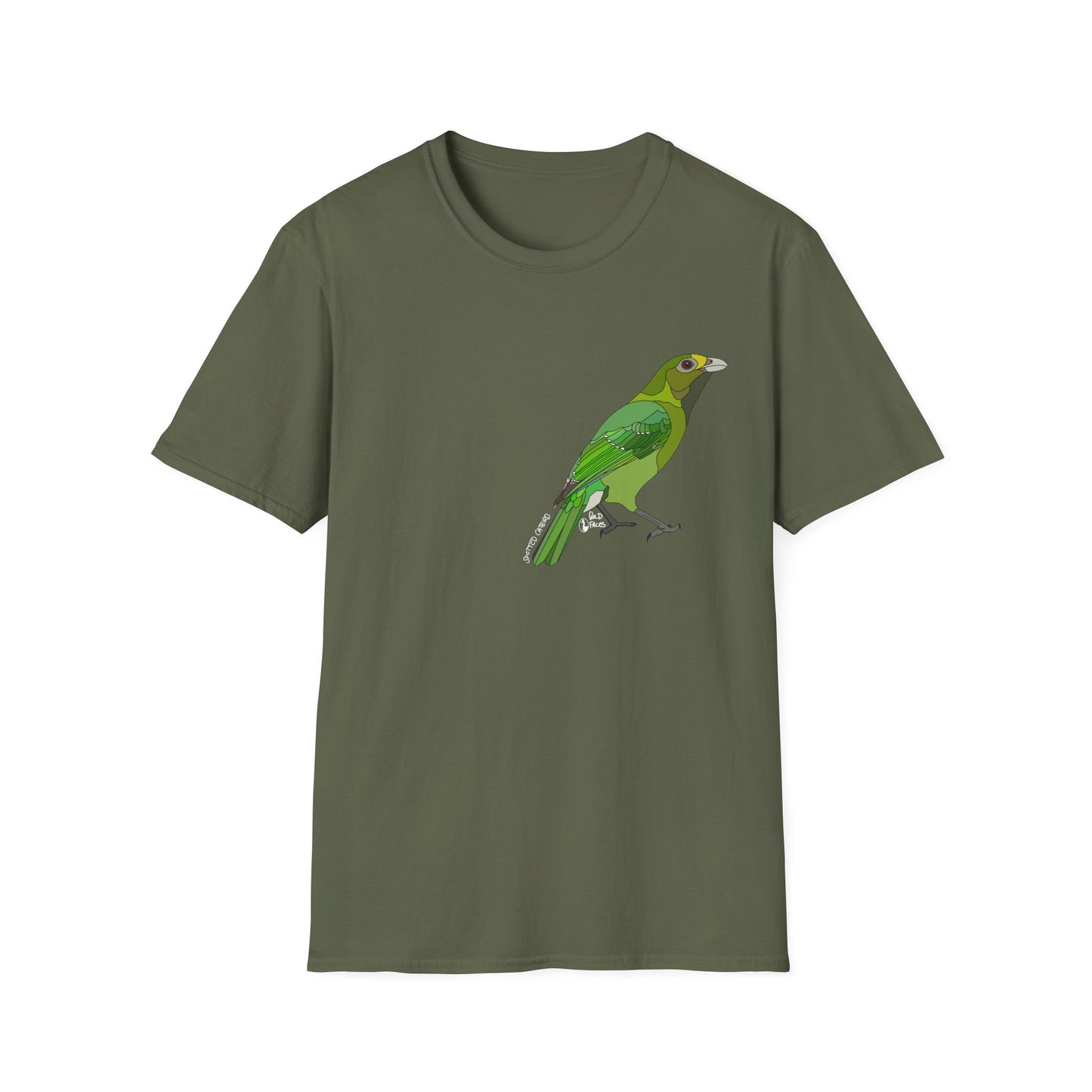 Spotted Catbird - Small design - Unisex Softstyle T-Shirt