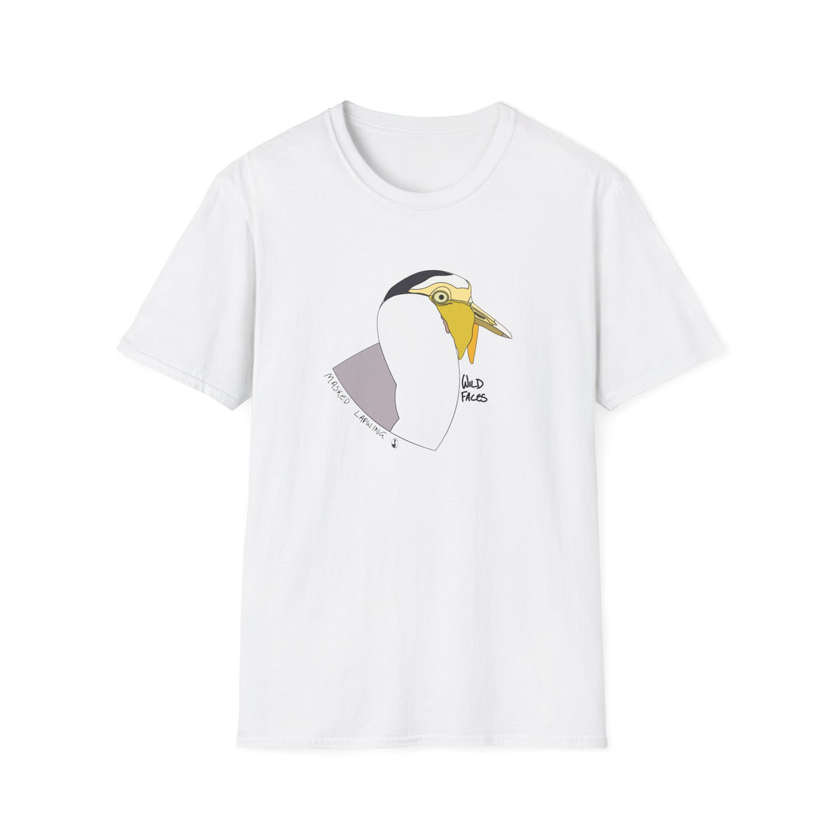 Masked Lapwing - Unisex Softstyle T-Shirt
