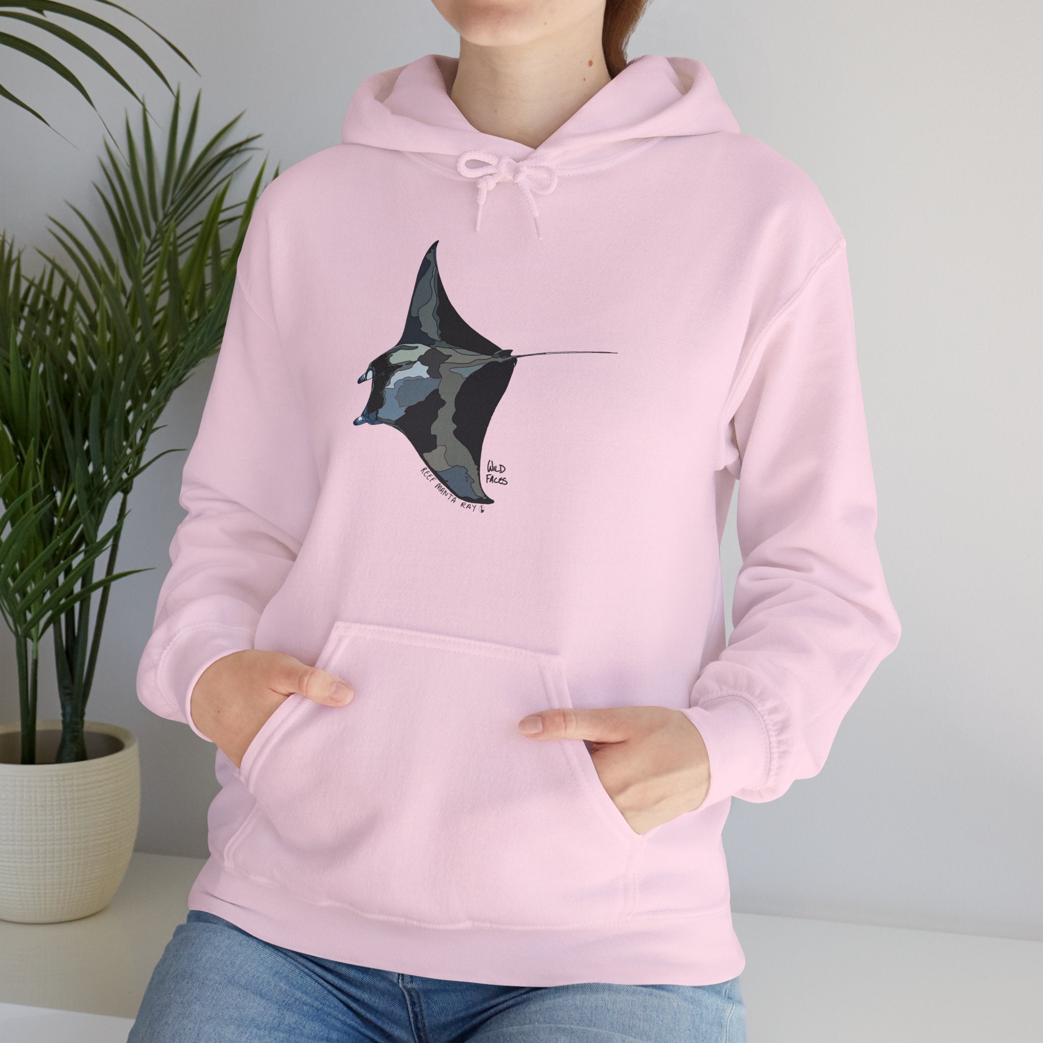Reef Manta Ray | Unisex Heavy Blend™ Hooded Sweatshirt Printify