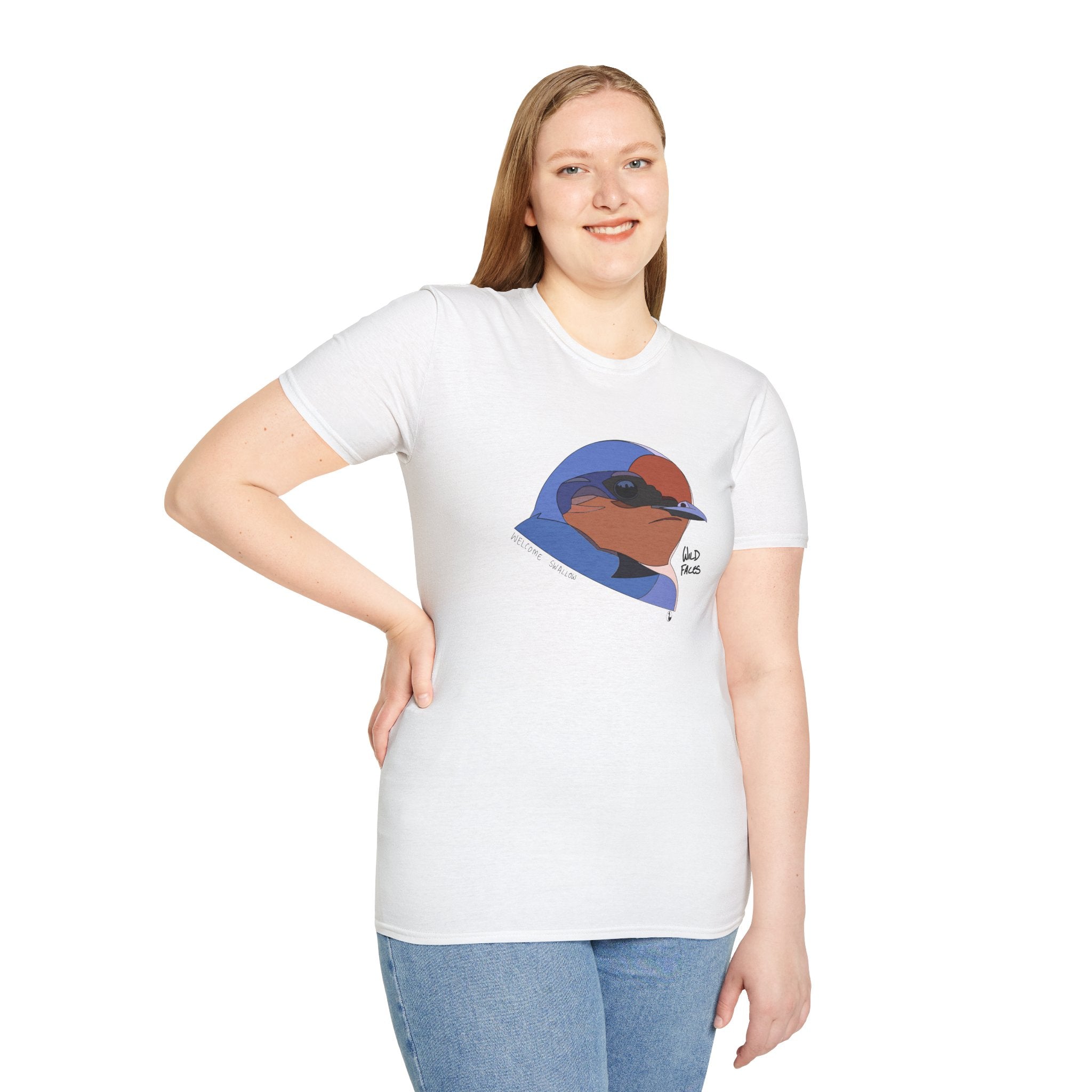 Welcome Swallow - Unisex Softstyle T-Shirt Printify