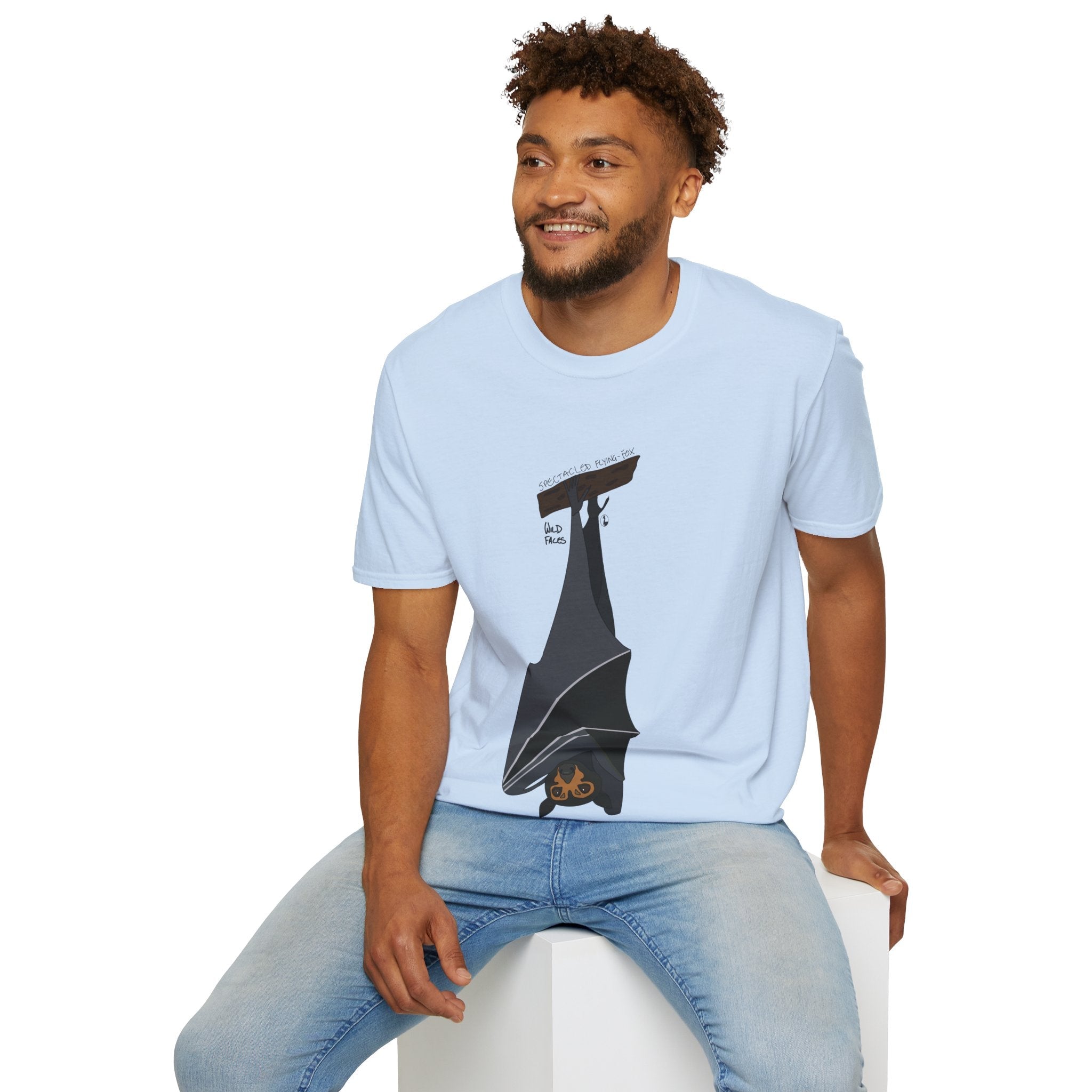 Spectacled Flying Fox - Unisex Softstyle T-Shirt Printify