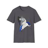 Forest Kingfisher (flying) - Unisex Softstyle T-Shirt