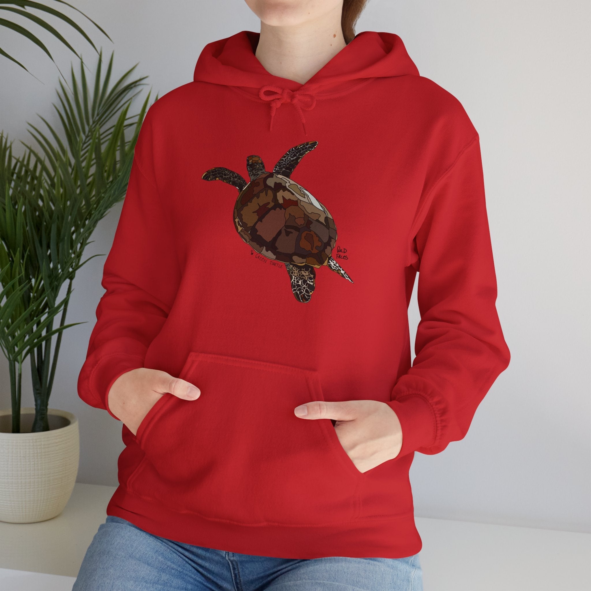 Green Turtle | Unisex Heavy Blend™ Hooded Sweatshirt Printify