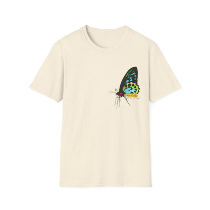 Birdwing Butterfly - Small design - Unisex Softstyle T-Shirt