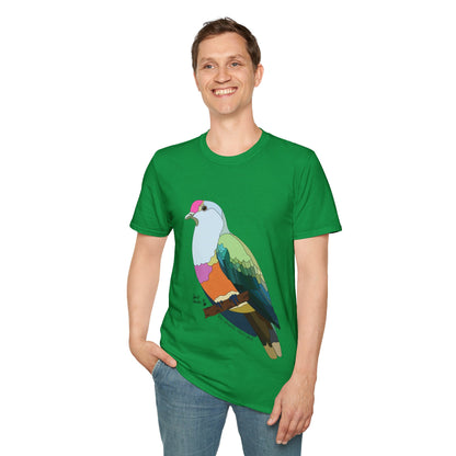 Rose-crowned Fruit Dove - Unisex Softstyle T-Shirt