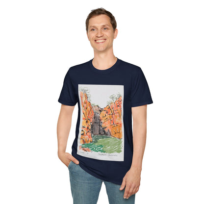 Southern Rockhole, Nitmiluk- Unisex Softstyle T-Shirt