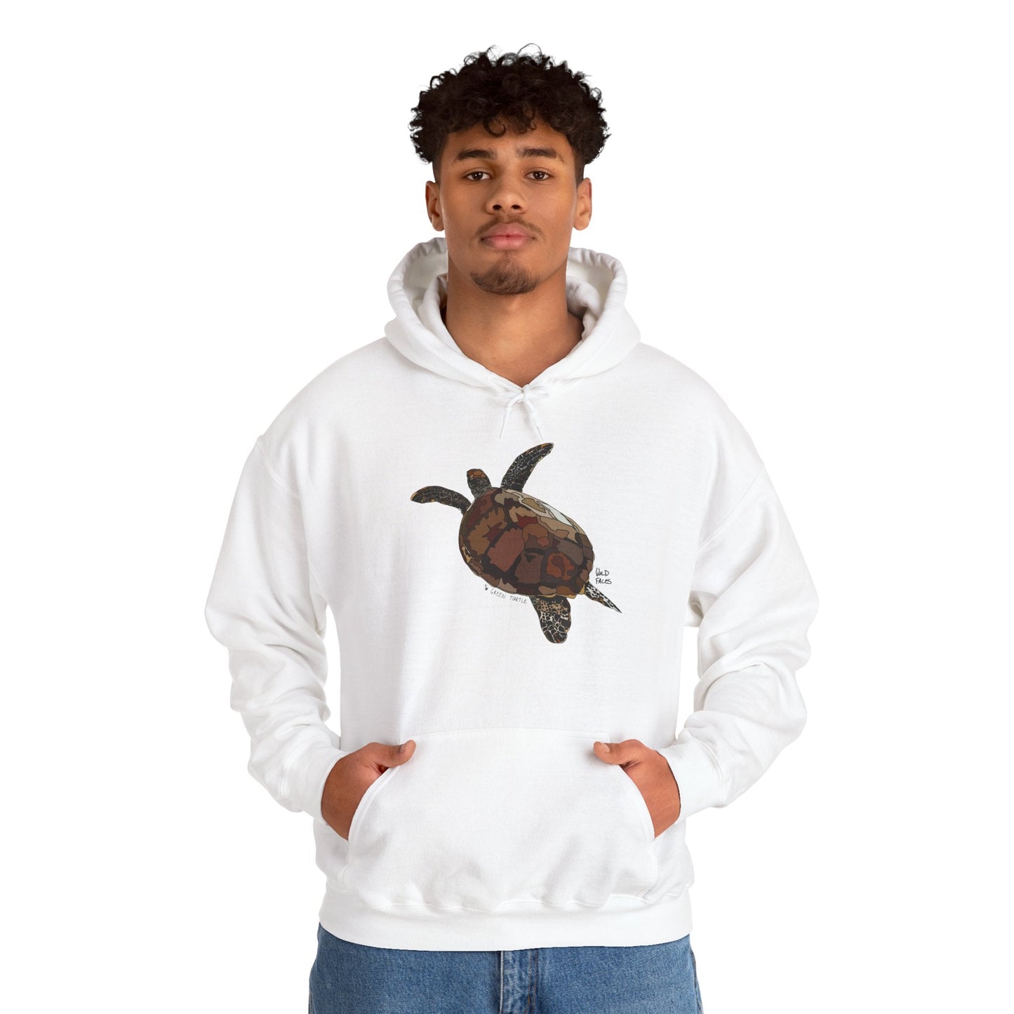 Green Turtle | Unisex Heavy Blend™ Hooded Sweatshirt Printify