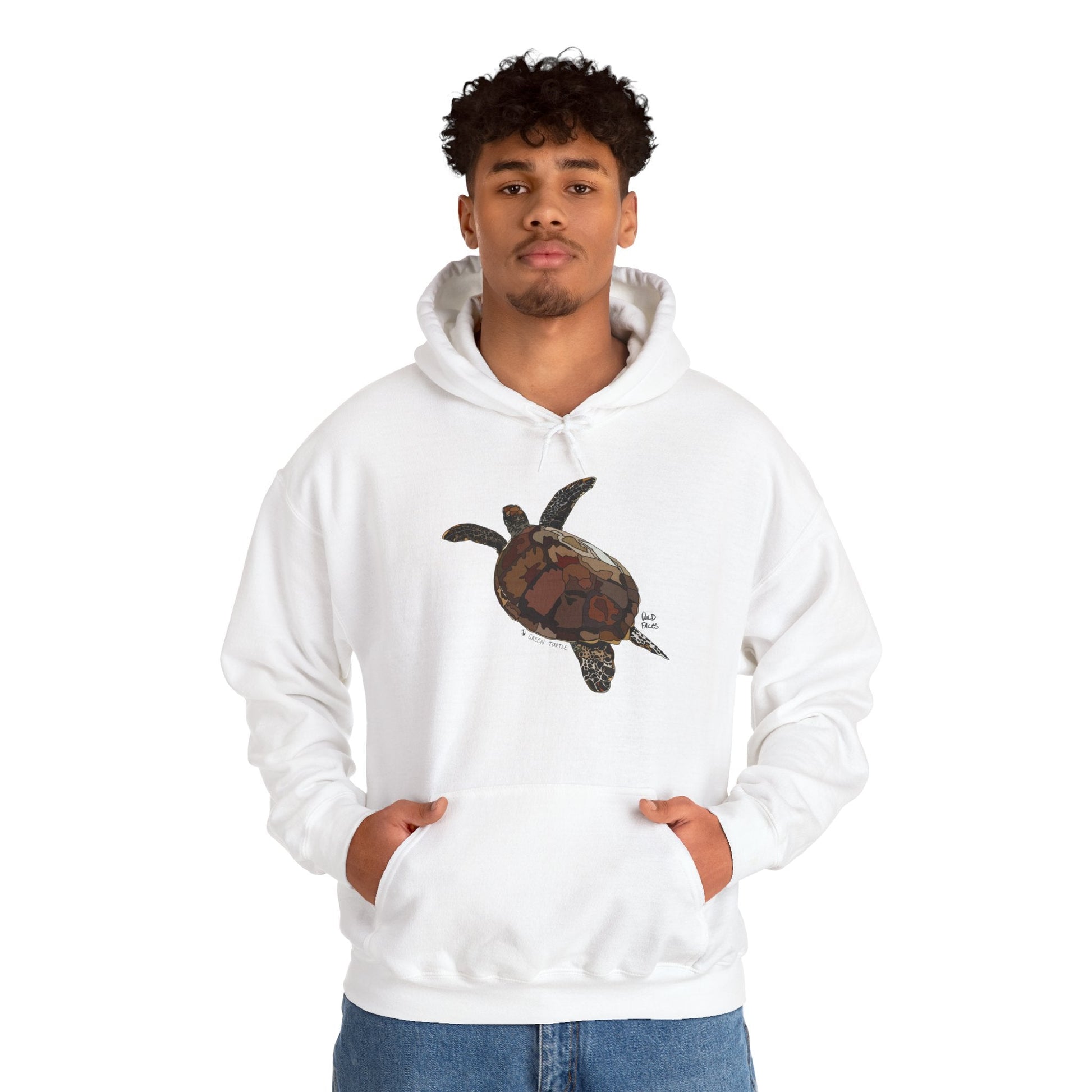 Green Turtle | Unisex Heavy Blend™ Hooded Sweatshirt Printify