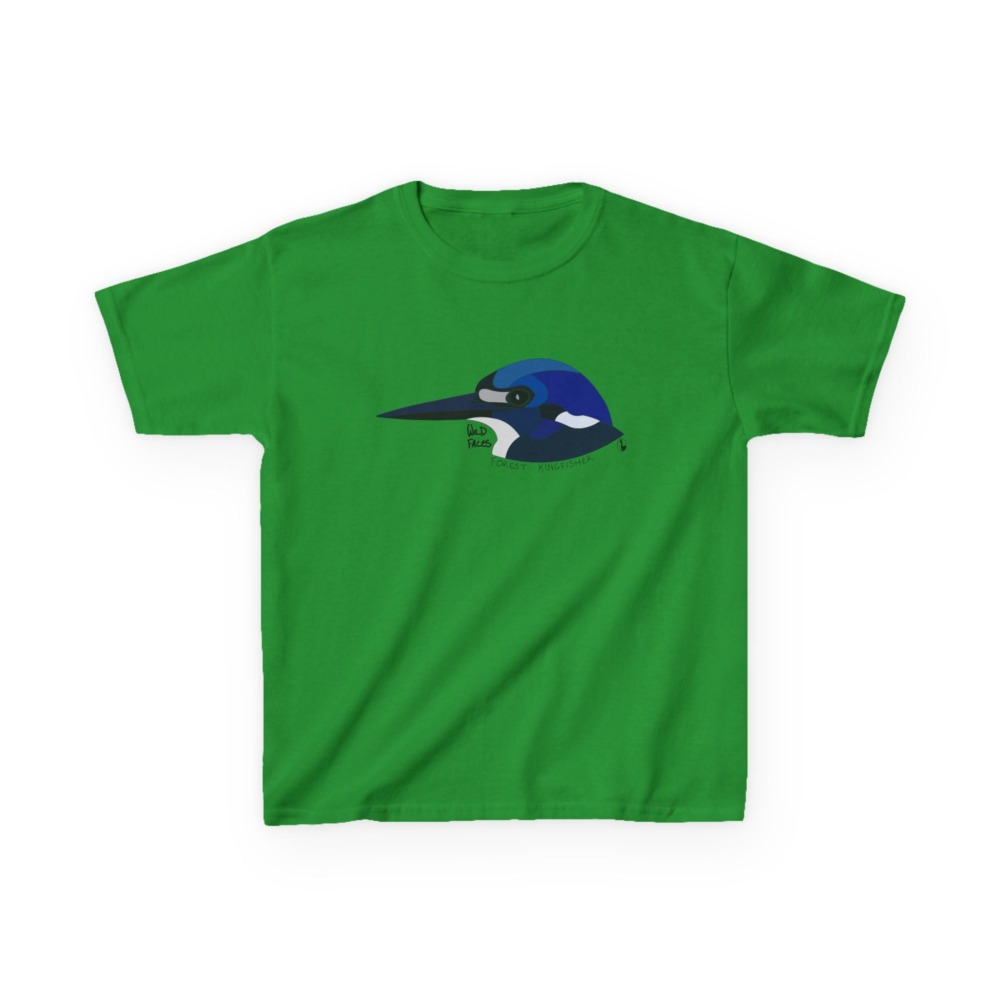 Forest Kingfisher (head) | Kids Heavy Cotton™ Tee Printify