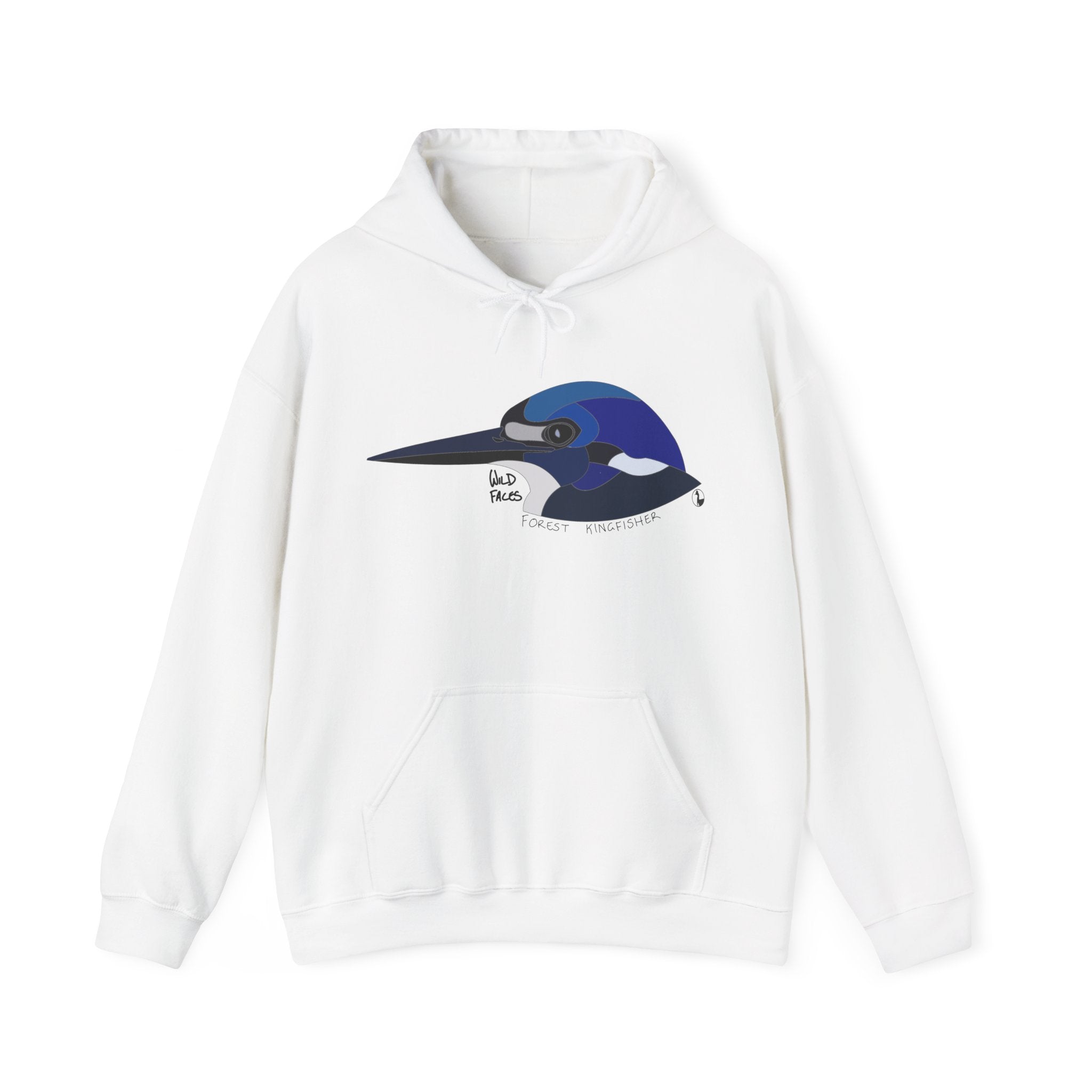Forest Kingfisher Head | Unisex Heavy Blend™ Hooded Sweatshirt Printify