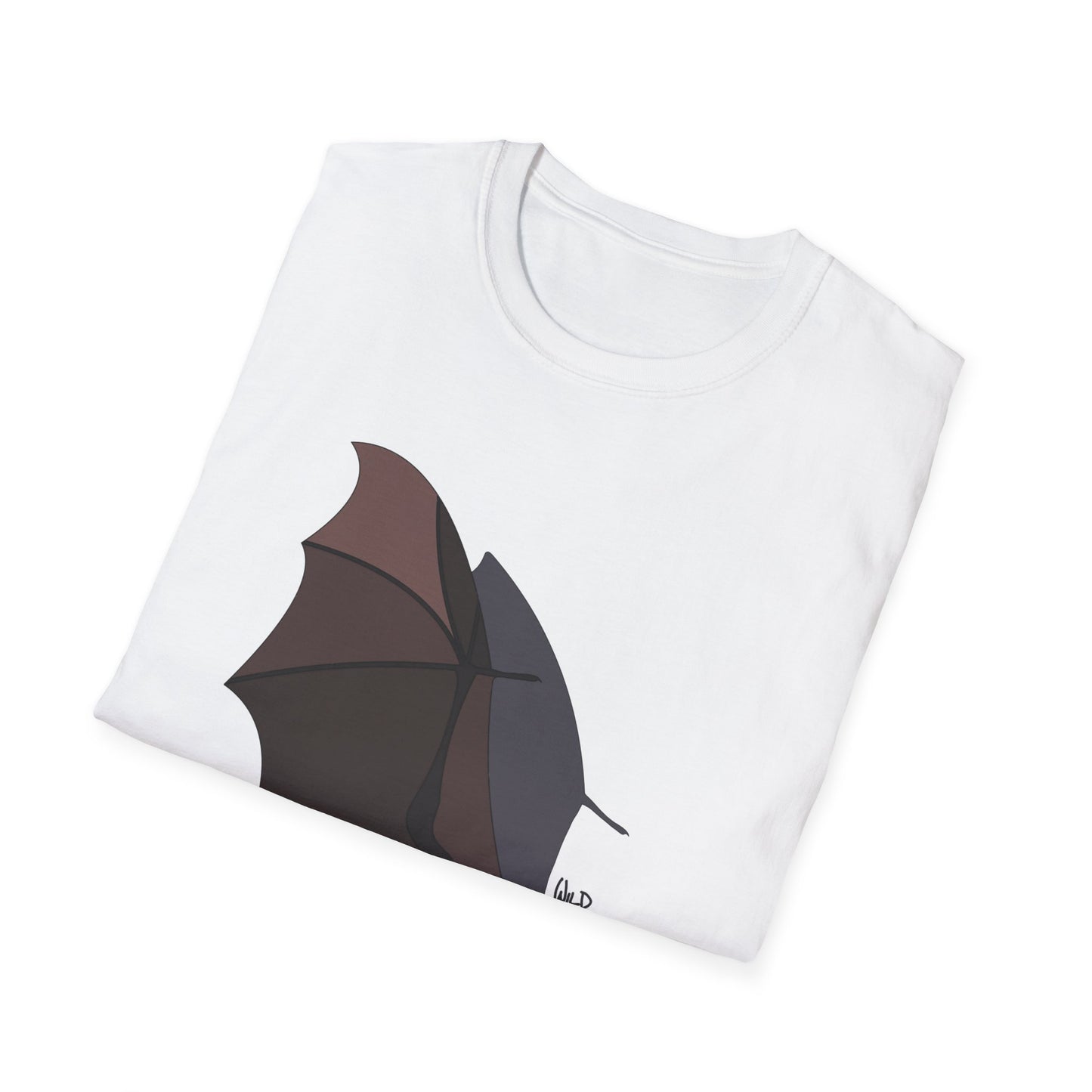 Spectacled Flying Fox (in flight) - Unisex Softstyle T-Shirt