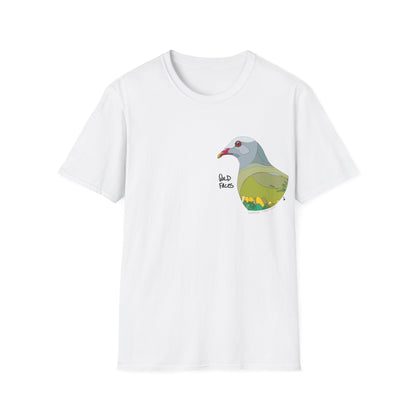 Wompoo Fruit Dove - Small design - Unisex Softstyle T-Shirt Printify