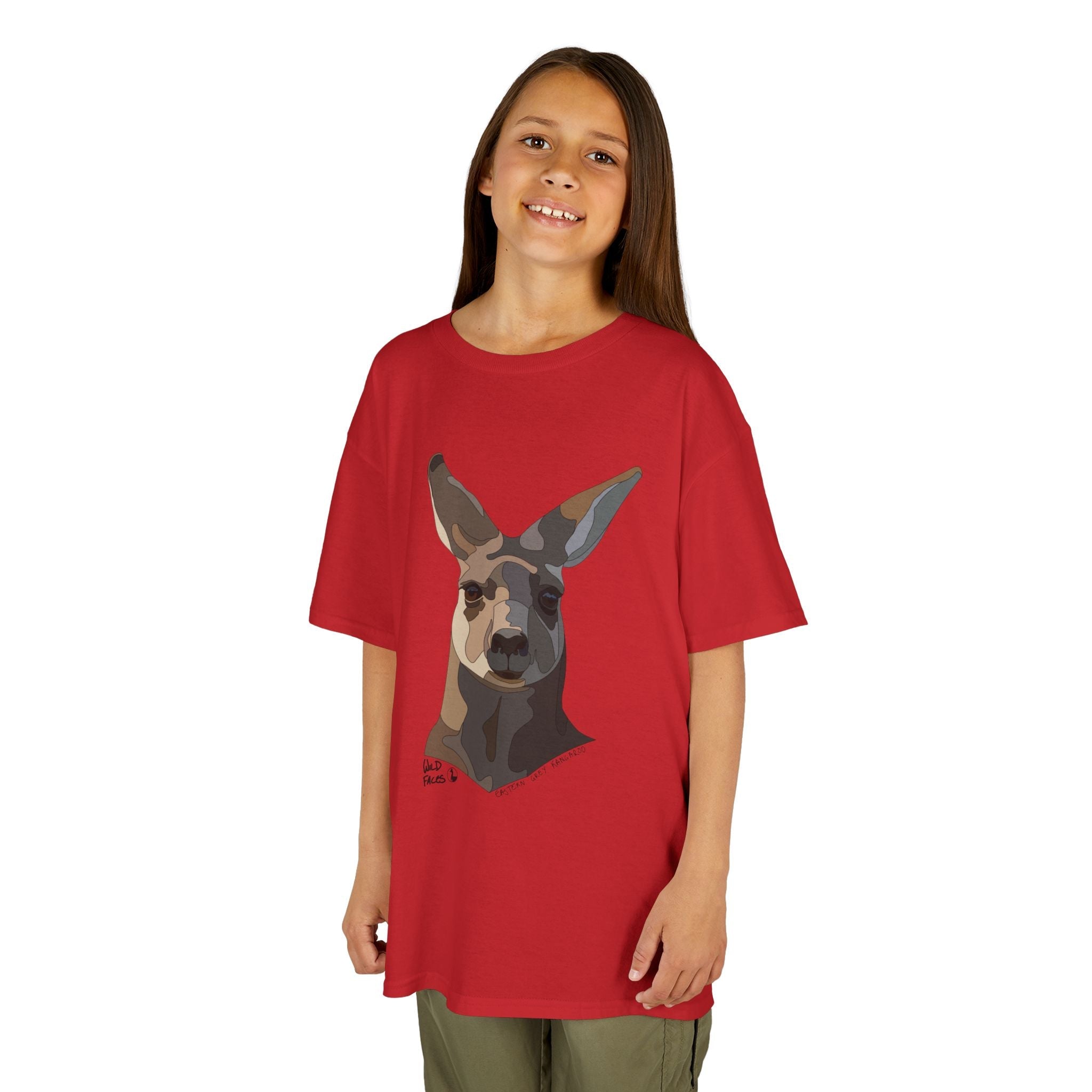 Eastern Grey Kangaroo | Kids Heavy Cotton™ Tee Printify