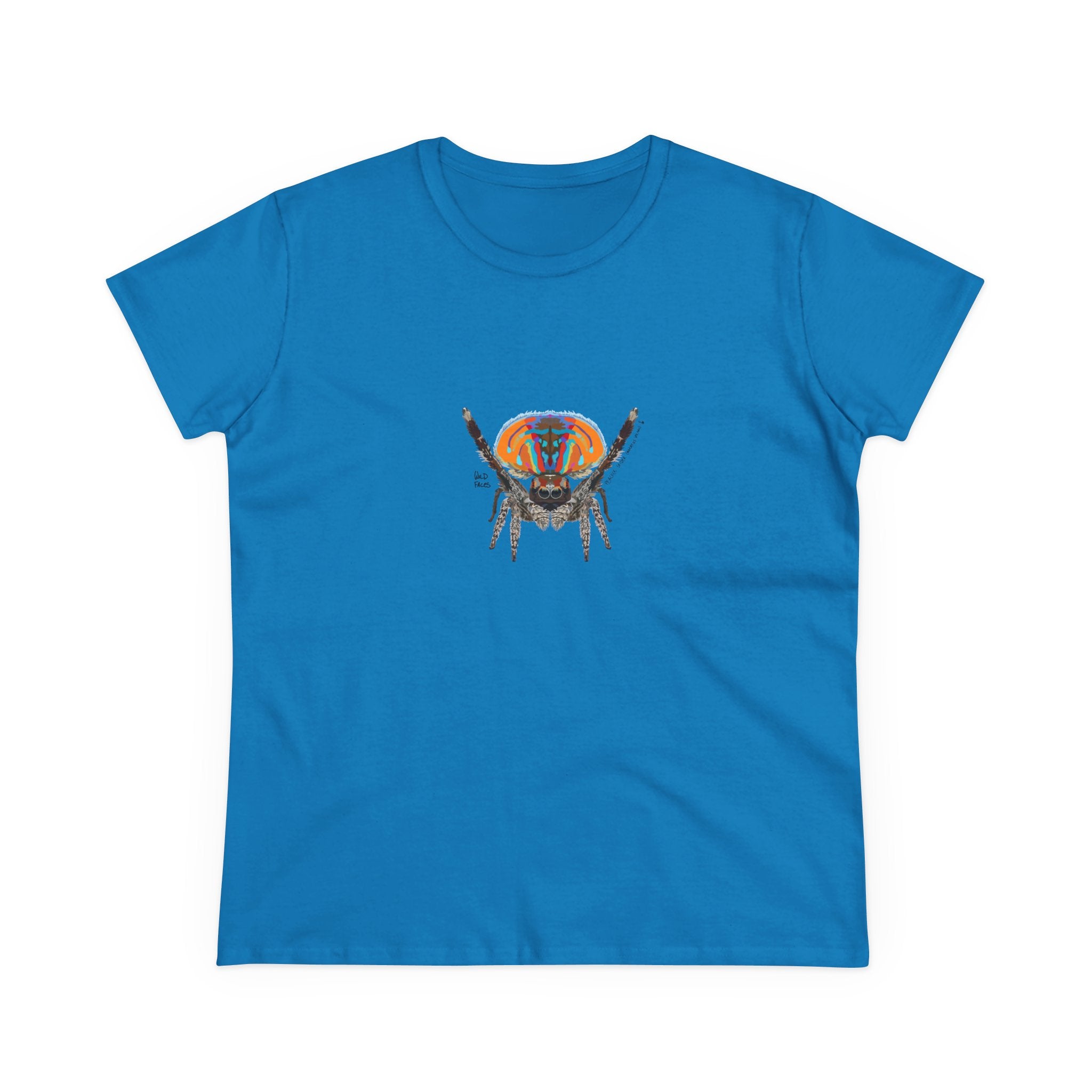 Peacock Spider (Maratus Volans) - Women's Midweight Cotton Tee