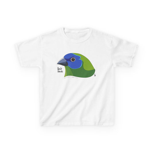 Blue-faced Parrotfinch | Kids Heavy Cotton™ Tee