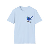 Splendid Fairy-wren - Small design - Unisex Softstyle T-Shirt