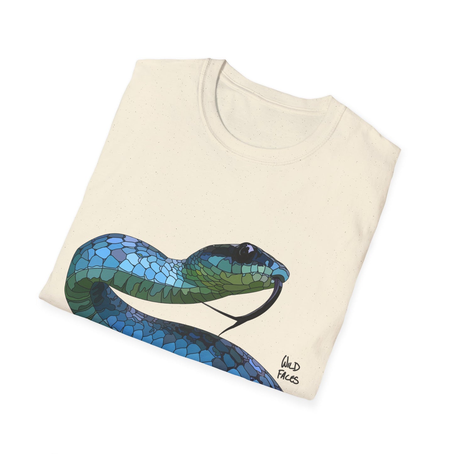 Blue Phase Common Tree-Snake - Unisex Softstyle T-Shirt