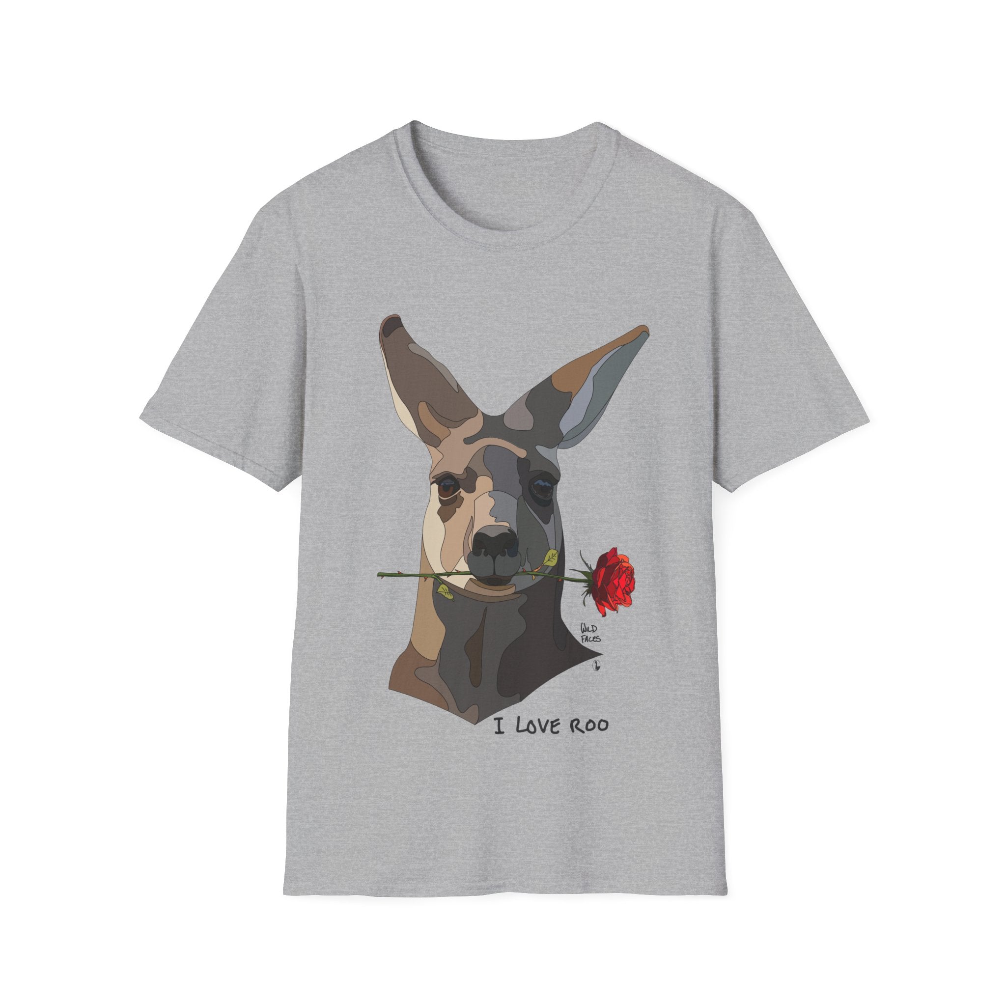 Love from... an Eastern Grey Kangaroo - Unisex Softstyle T-Shirt