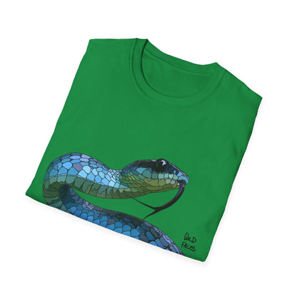 Blue Phase Common Tree-Snake - Unisex Softstyle T-Shirt