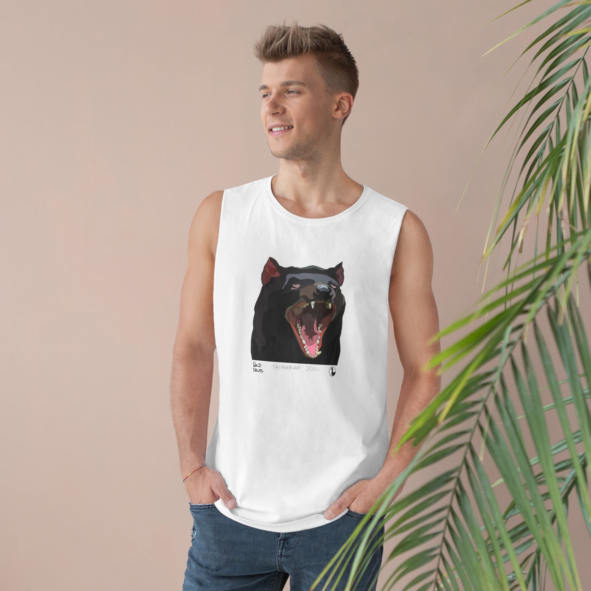 Tasmanian Devil - Unisex Barnard Tank Printify