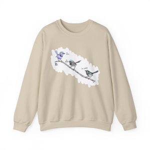 Trio of Fairywrens | Unisex Heavy Blend™ Crewneck Printify