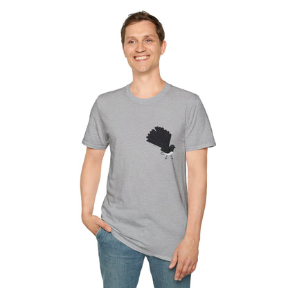 Willy Wagtail - Small design - Unisex Softstyle T-Shirt