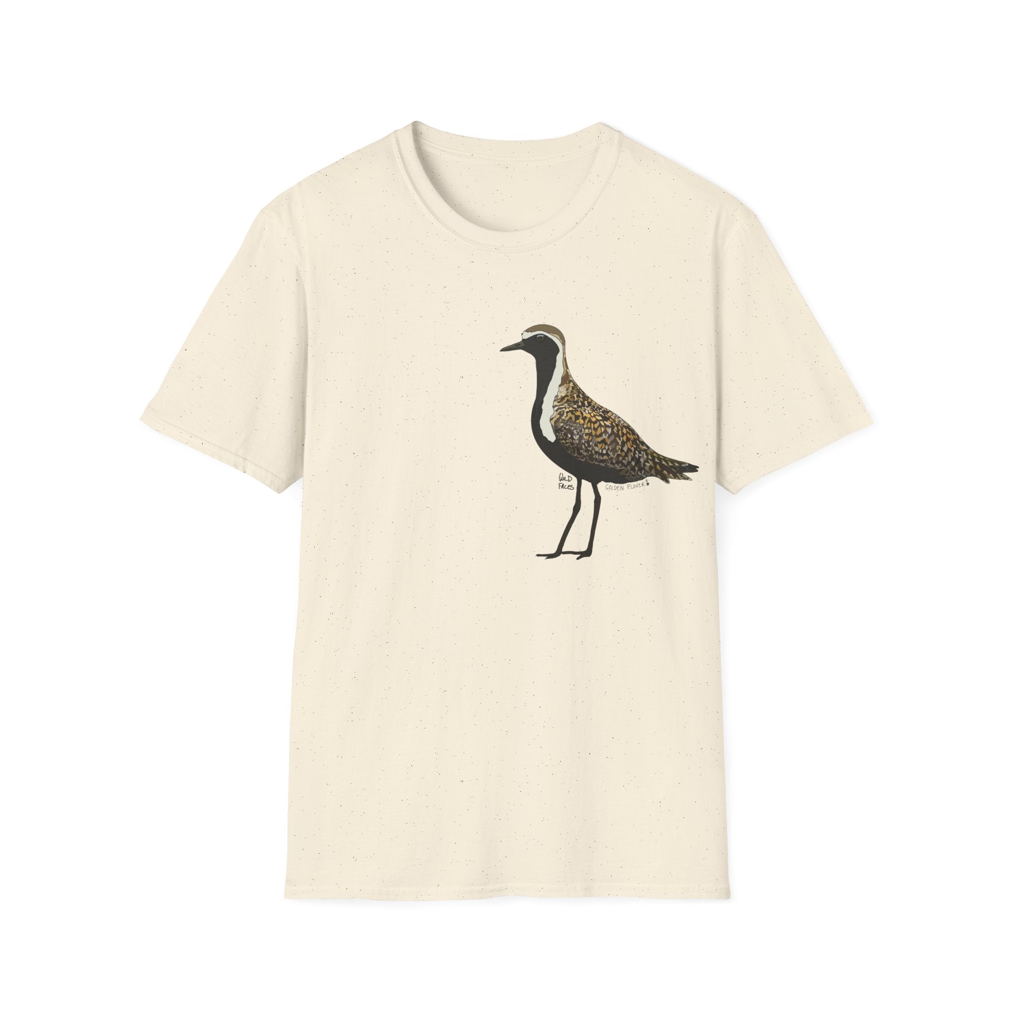 Golden Plover - Small design - Unisex Softstyle T-Shirt Printify